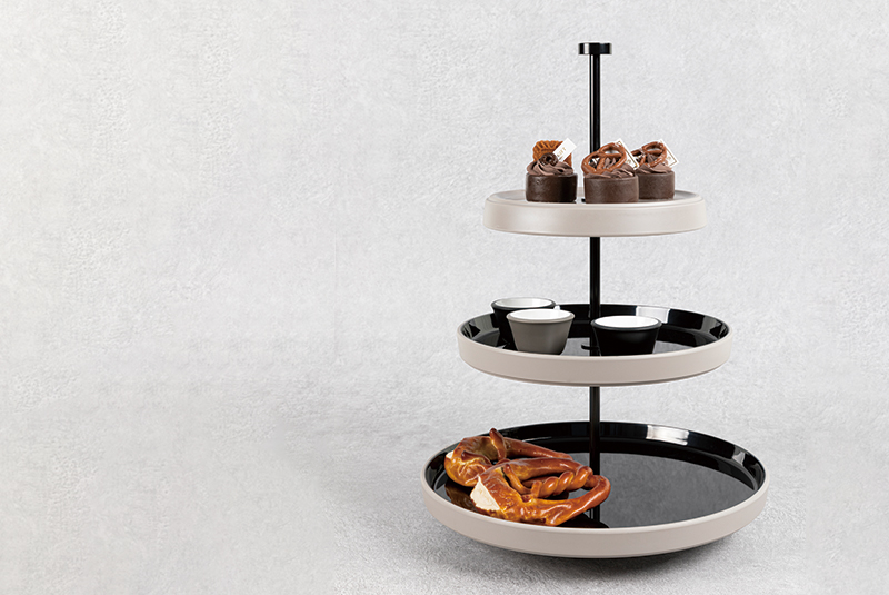 Dessert 3-lier Display set (Black)